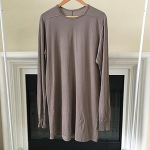 Rick Owens DS men's long-sleeved long T-shirt Size XL